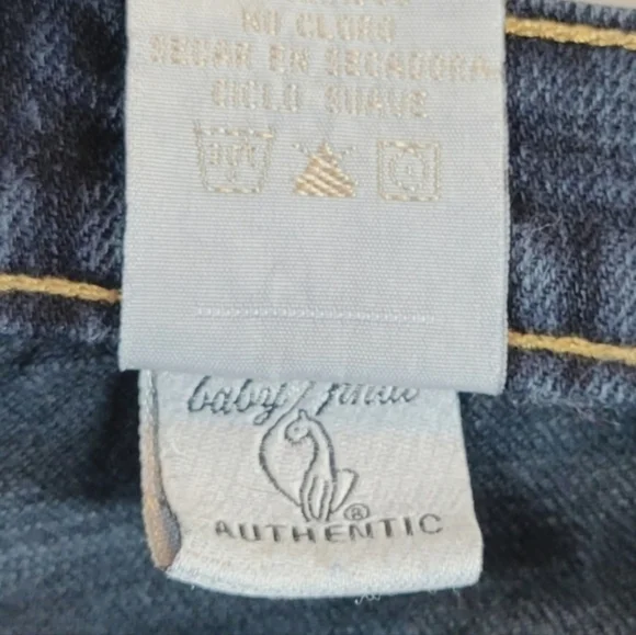 BABY PHAT Vintage Wide Leg Flare Blue Jeans Juniors Size 3 - Picture 8 of 9